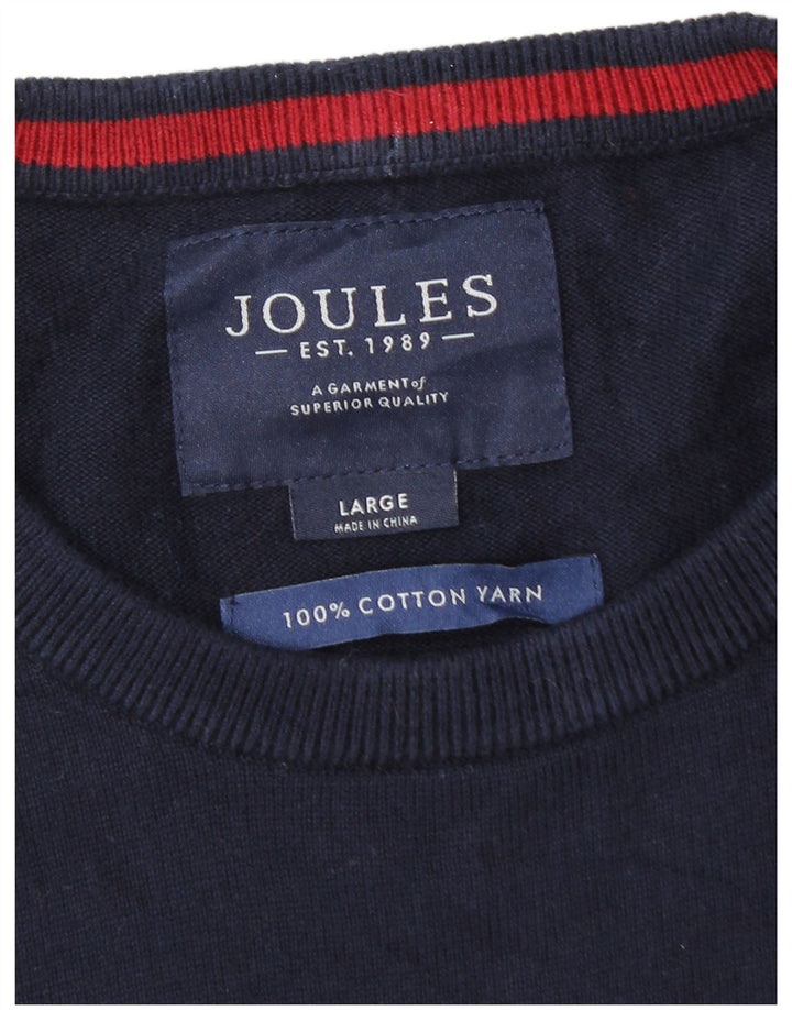 Joules Herren-Pullover mit Rundhalsausschnitt, groß, marineblau, Baumwolle