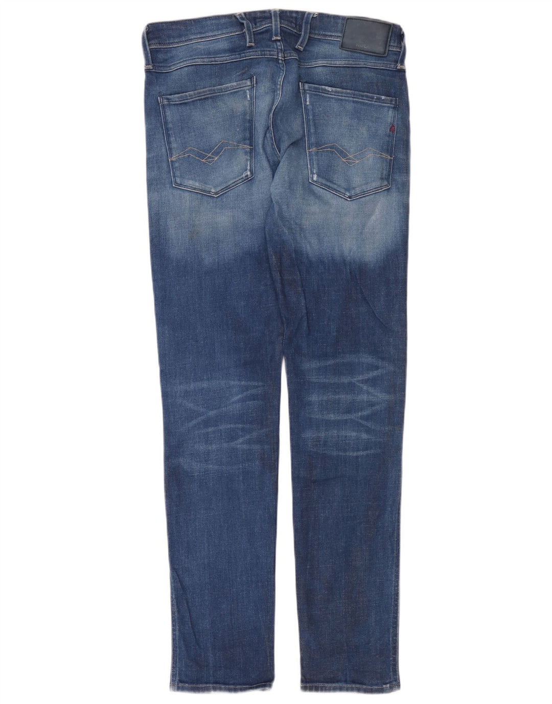Replay Herren Slim Jeans W32 L32 Blaue Baumwolle