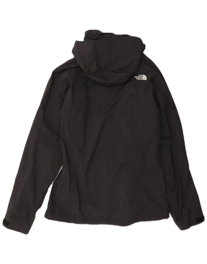 The North Face Damen-Regenjacke mit Kapuze, UK 10, Größe S, schwarzes Nylon
