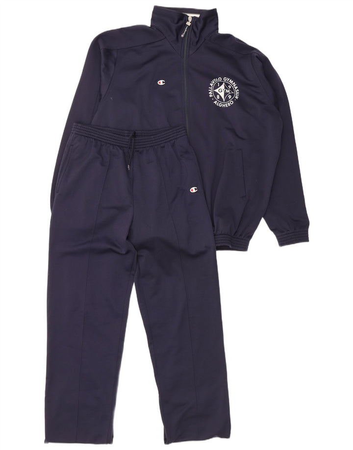 Champion-Trainingsanzug für Jungen, lockere Passform, 15–16 Jahre, marineblaues Polyester