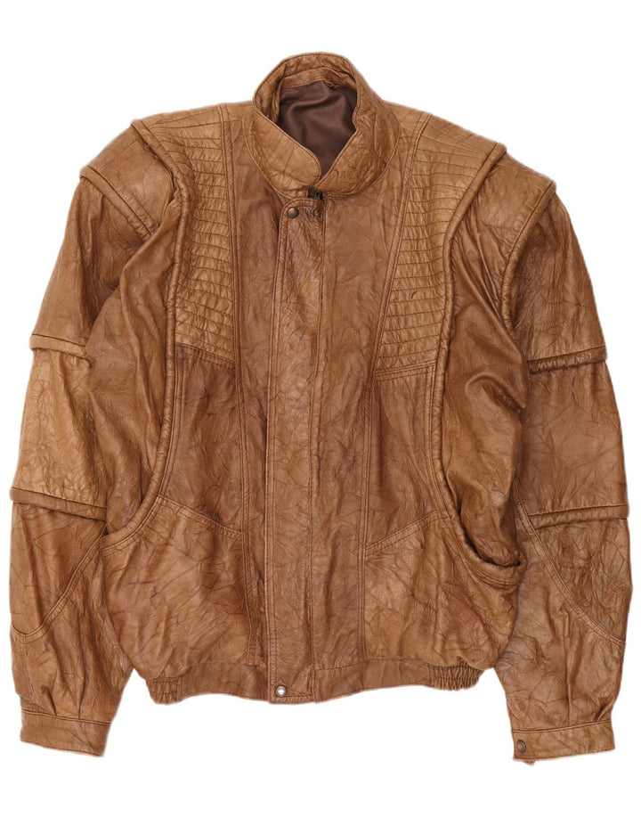 Vintage Herren Lederjacke UK 42 XL Braun