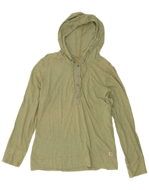 Carhartt Damen Kapuzenoberteil Langarm US 16/18 XL Grüne Baumwolle