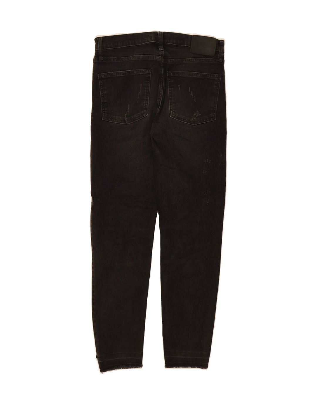 ZARA Womens Distressed Slim Jeans EU 34 2XS W24  L27 Black Vintage Zara and Second-Hand Zara from Messina Hembry 