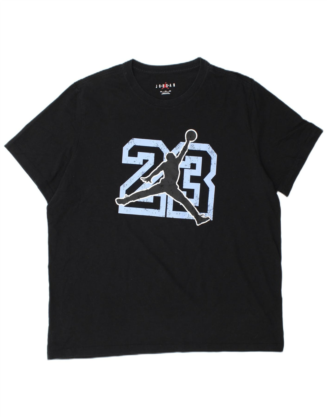 Jordan Herren Grafik T-Shirt Top 2XL Schwarz Baumwolle
