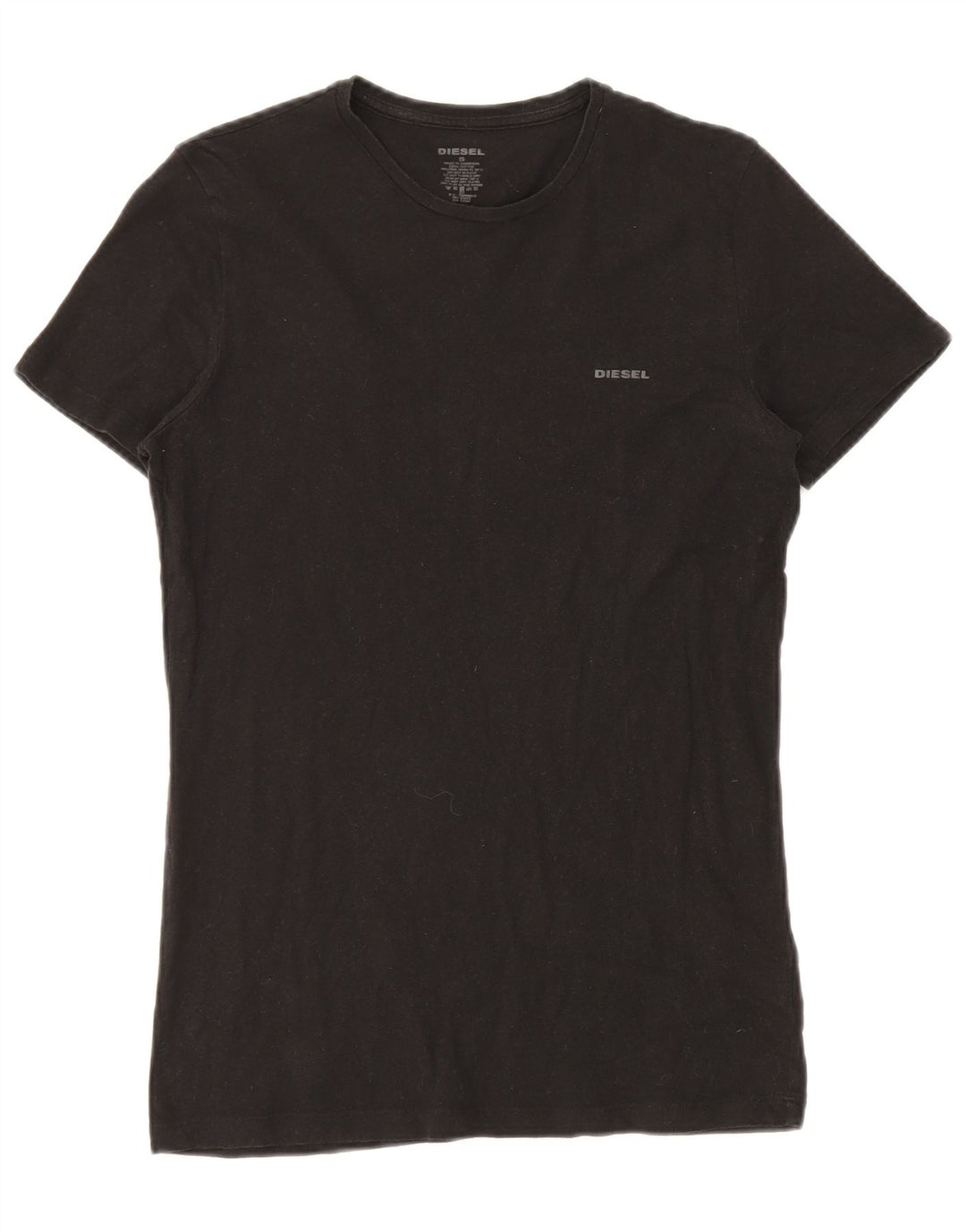 DIESEL Herren T-Shirt Top Small Schwarz Baumwolle