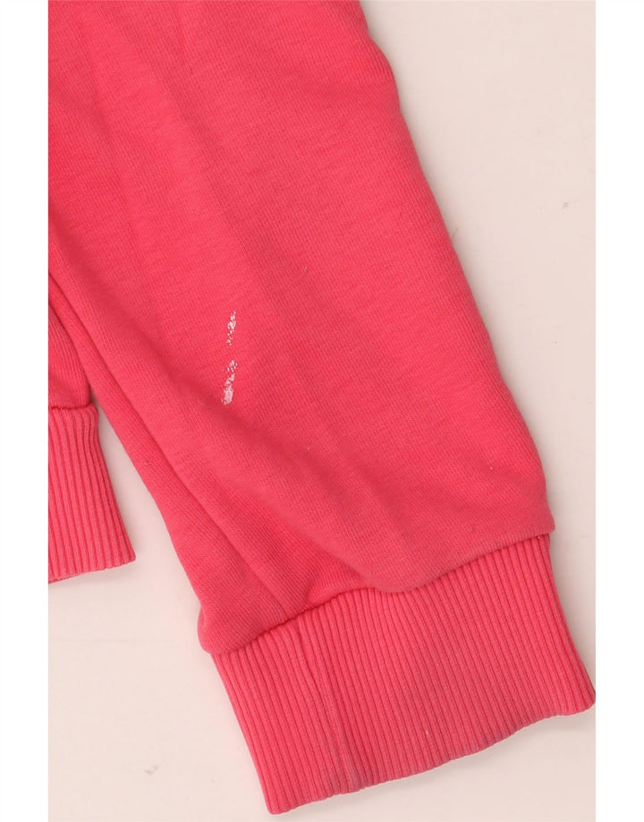 Fila Damen Grafik-Sweatshirt-Pullover UK 14 Mittelrosa Farbblock