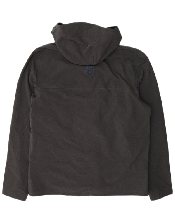The North Face Herren-Regenjacke mit Kapuze, Größe 40, Grau
