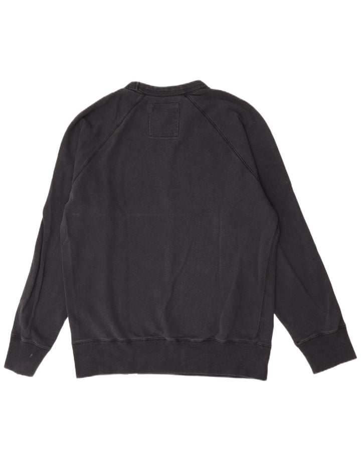 Franklin Marshall Herren-Sweatshirt, Pullover, groß, aus schwarzer Baumwolle
