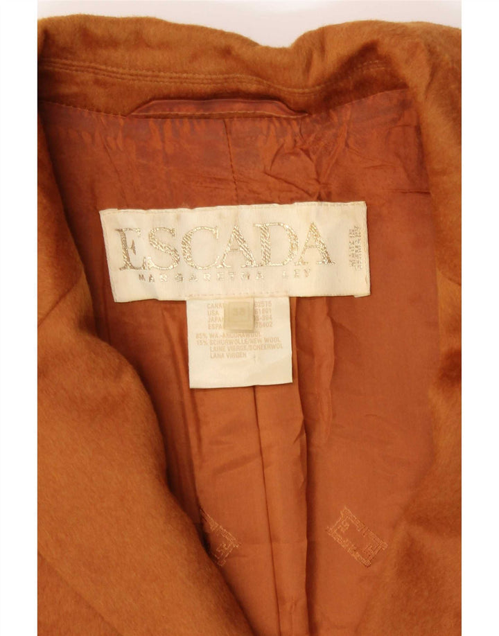 Escada Damen-Blazer von Margaretha Ley mit 5 Knöpfen, EU 38, Mittelbraun