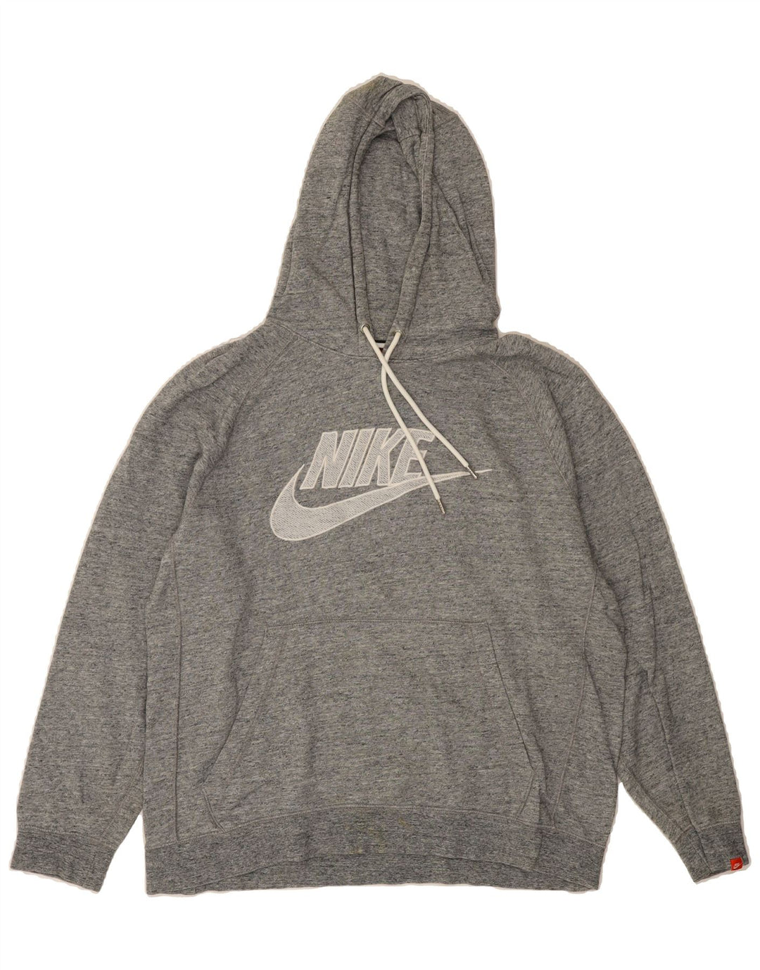 NIKE Mens Graphic Hoodie Jumper Large Grey Vintage Nike and Second-Hand Nike from Messina Hembry 