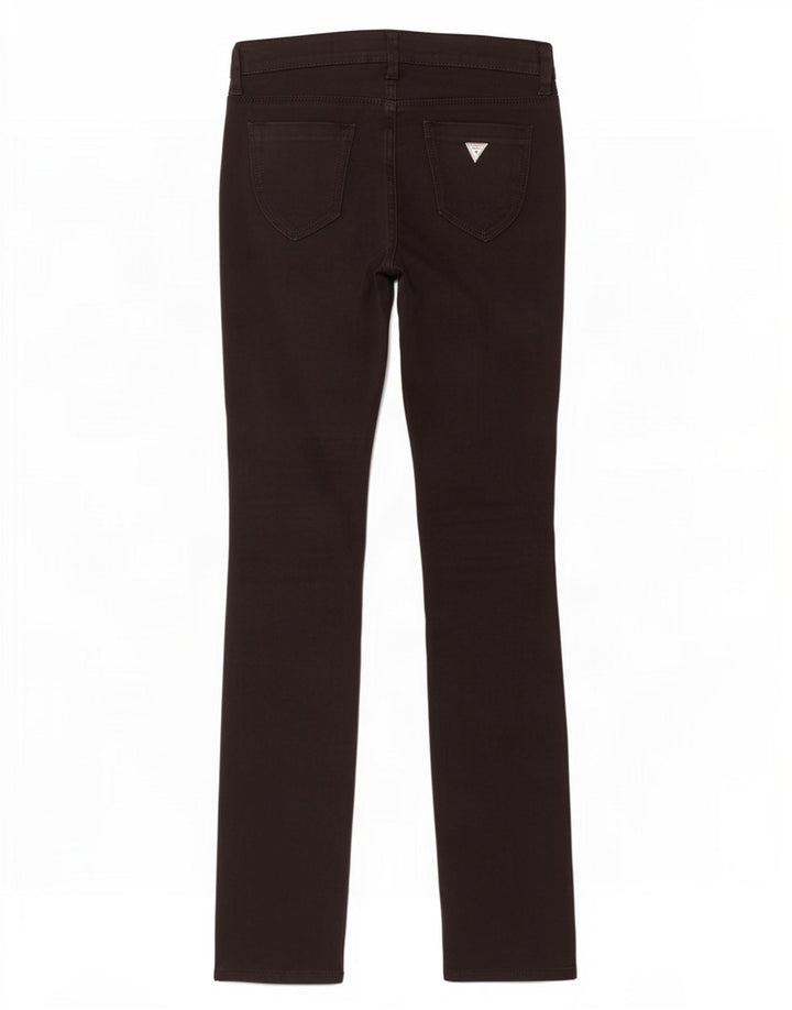 Guess Damen Slim Jeans W26 L33 Schwarz Baumwolle