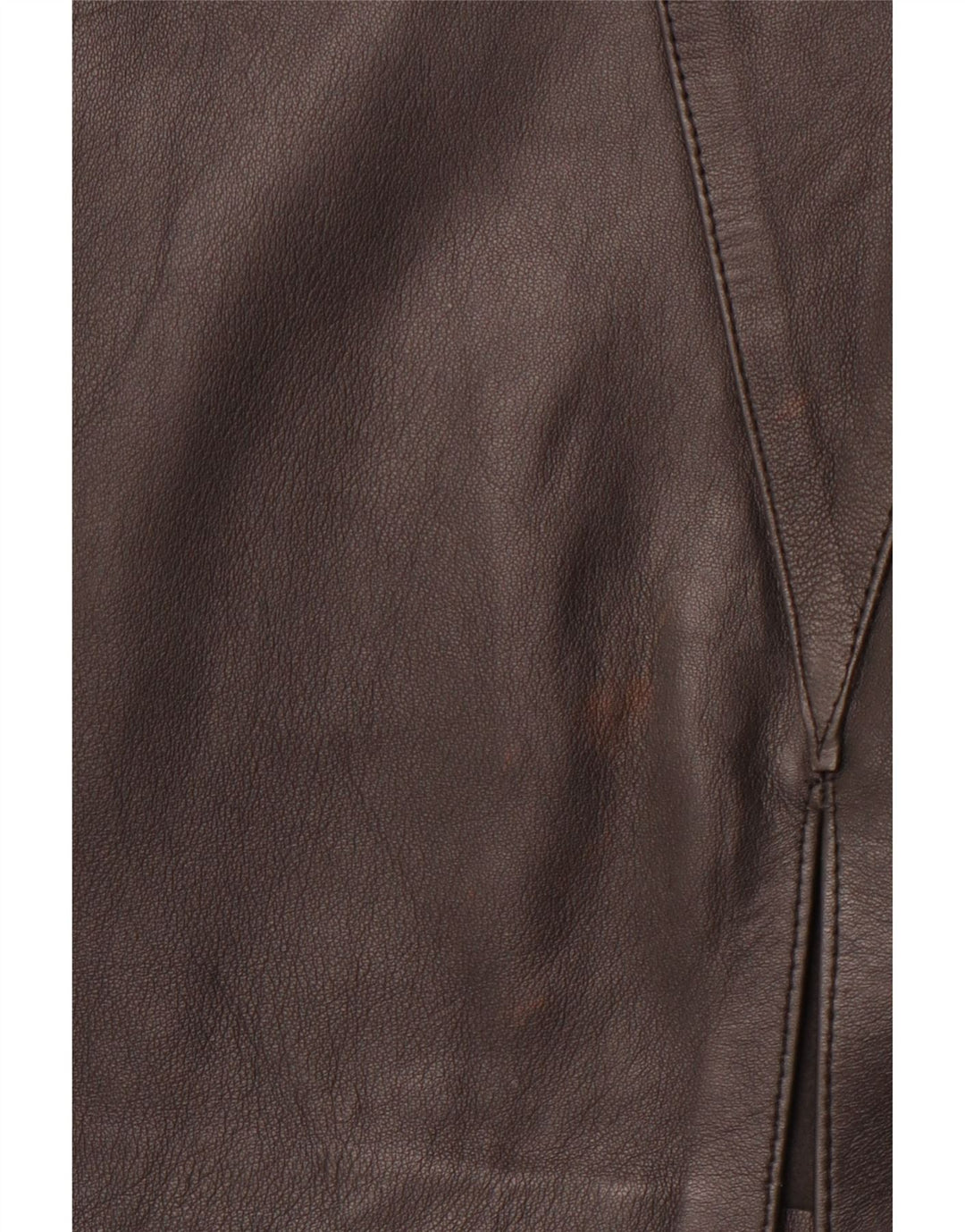 VINTAGE Damen Lederrock W30 Mittelschwarzes geometrisches Leder