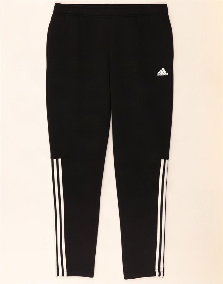Adidas Herren-Trainingshose, groß, aus schwarzem Polyester