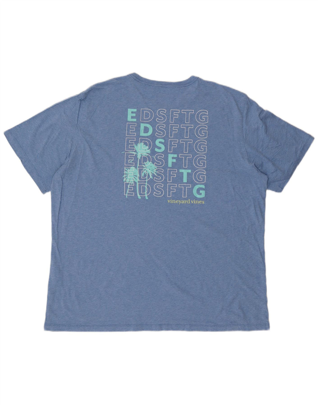 VINEYARD VINES Herren Grafik T-Shirt Top 2XL Blau Baumwolle