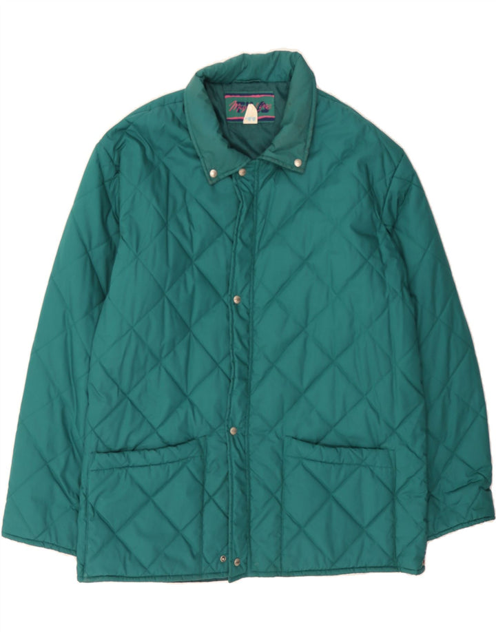 FILA Mens Quilted Jacket IT 54 2XL Green Polyester Vintage Fila and Second-Hand Fila from Messina Hembry 