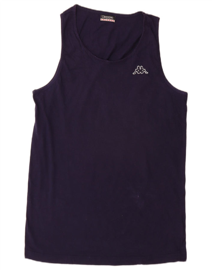 Kappa Herren Weste Top 2XL Marineblau Baumwolle