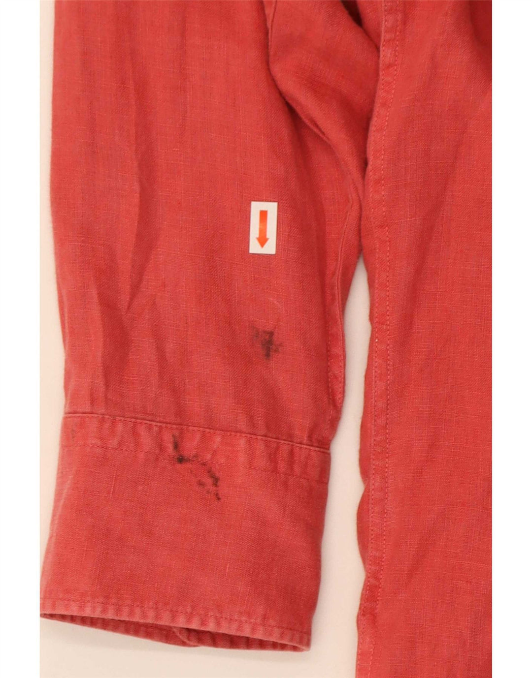 Hugo Boss Herren Slim Fit Hemd XL Rot Leinen