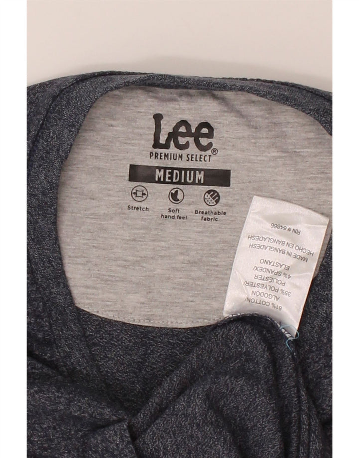 LEE Mens Top Long Sleeve Medium Navy Blue Cotton Vintage Lee and Second-Hand Lee from Messina Hembry 