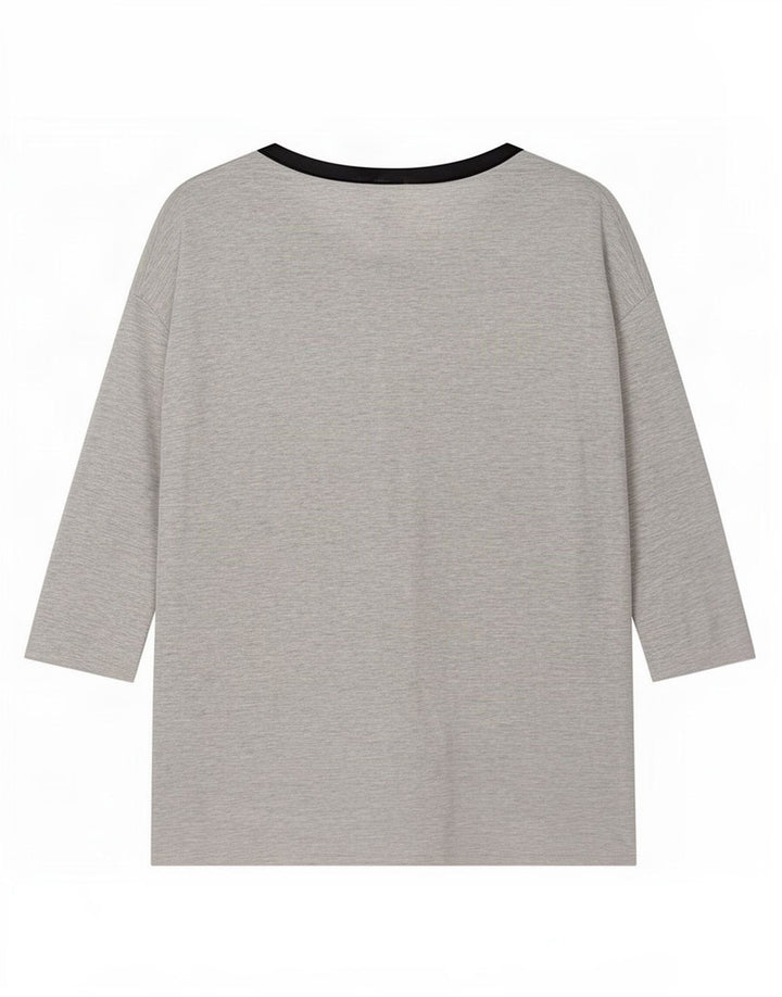 Zara Damen Etuikleid mit 3/4-Ärmeln, Gr. 16, Grau
