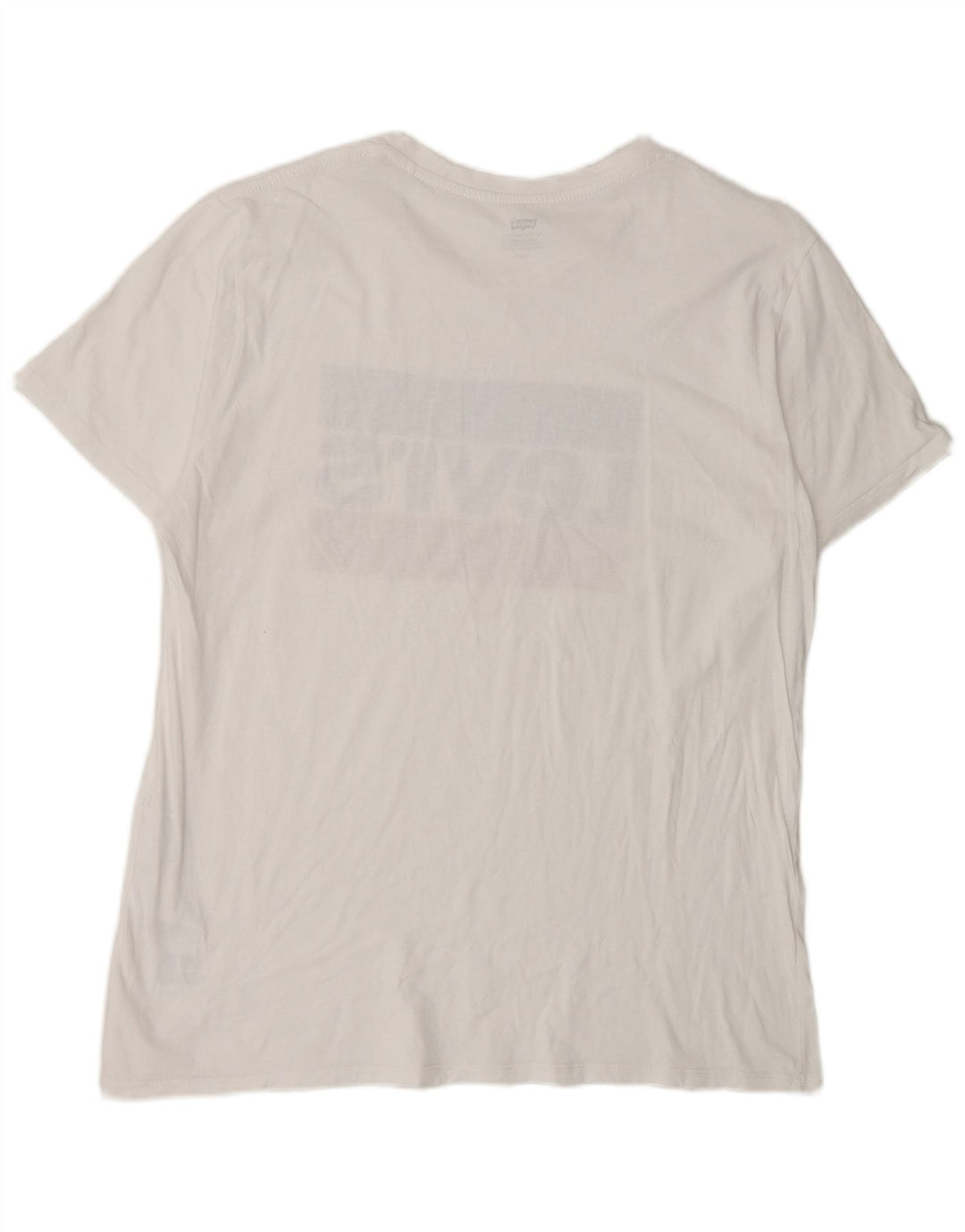 Levi's Herren-T-Shirt mit Grafik, Größe L, aus weißer Baumwolle