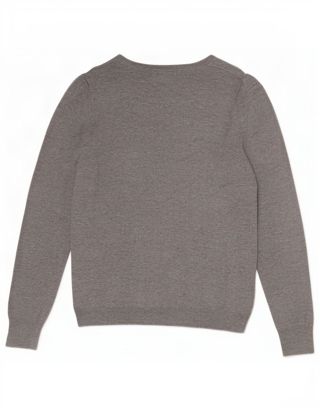 Marks & Spencer Damen-Pullover mit U-Boot-Ausschnitt, Gr. 10, Größe S, Grau meliert