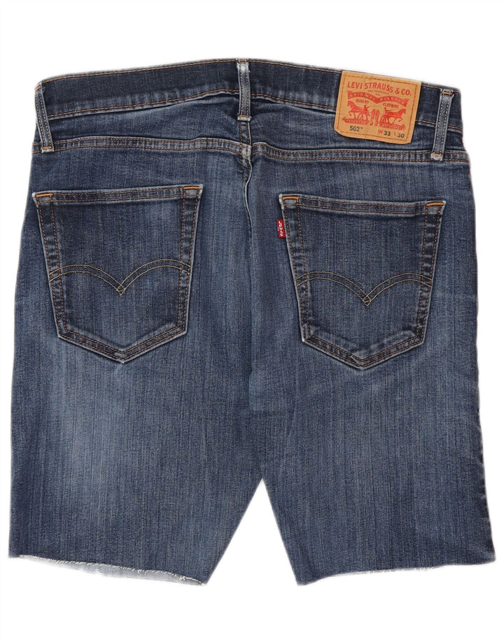 LEVI'S Herren 502 Denim Shorts W33 Mittelblaue Baumwolle