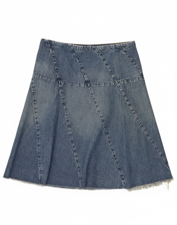 Nautica Damen Jeansrock US 6 Medium W30 Blaue Baumwolle