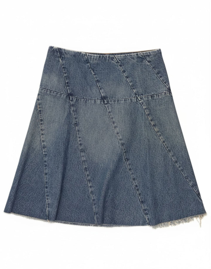 Nautica Damen Jeansrock US 6 Medium W30 Blaue Baumwolle