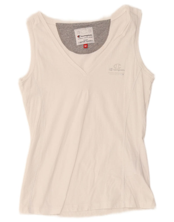 Champion Womens Heritage Classics Weste Top UK 12 Mittelweiße Baumwolle