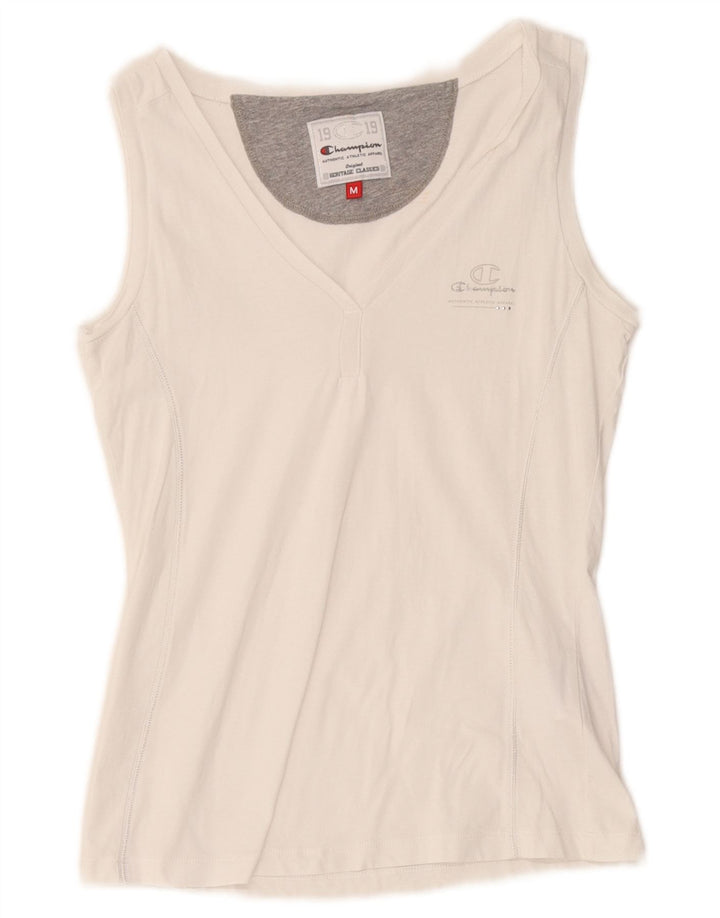 Champion Womens Heritage Classics Weste Top UK 12 Mittelweiße Baumwolle