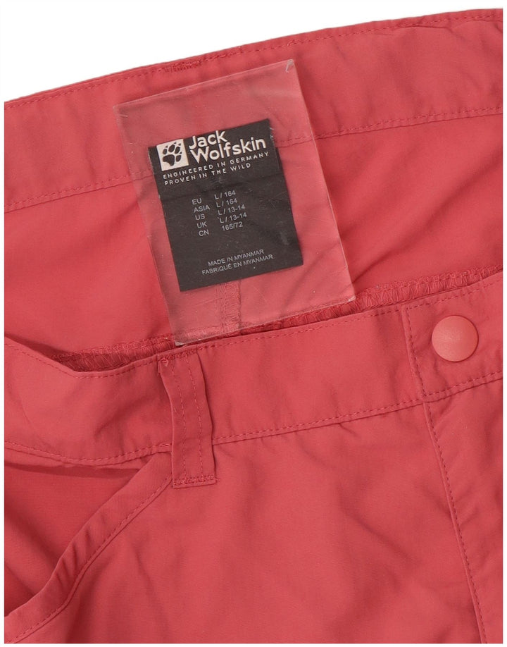 JACK WOLFSKIN Cargo-Shorts für Jungen, 13–14 Jahre, Größe L, W30, Rosa