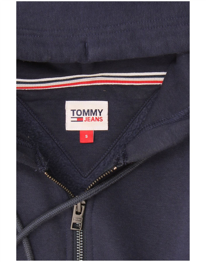 TOMMY HILFIGER Damen-Pullover mit übergroßem Reißverschluss und Kapuze, Gr. 10, Marineblau