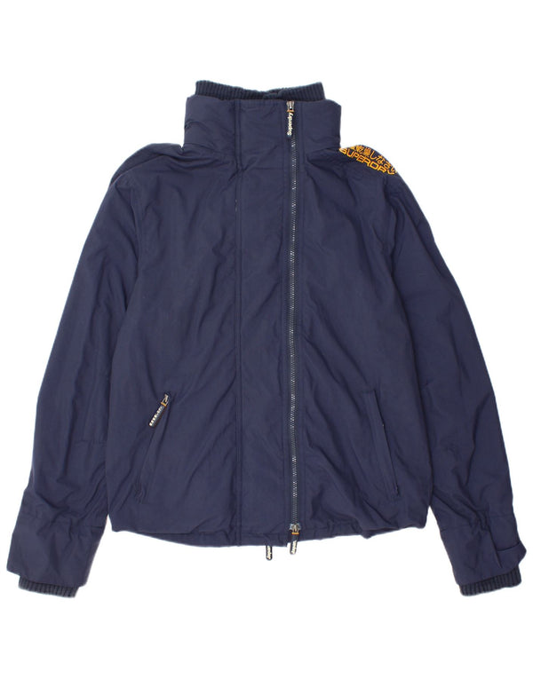 Superdry Damen The Windcheater Windjacke UK 14 Medium Marineblau