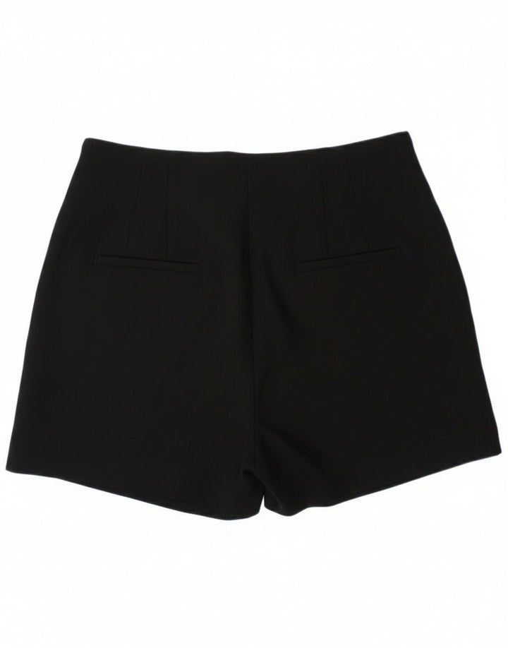 Zara Damen Chinoshorts Medium W28 Schwarz Polyester