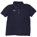 Kappa Damen Poloshirt UK 12 Medium Marineblau Baumwolle