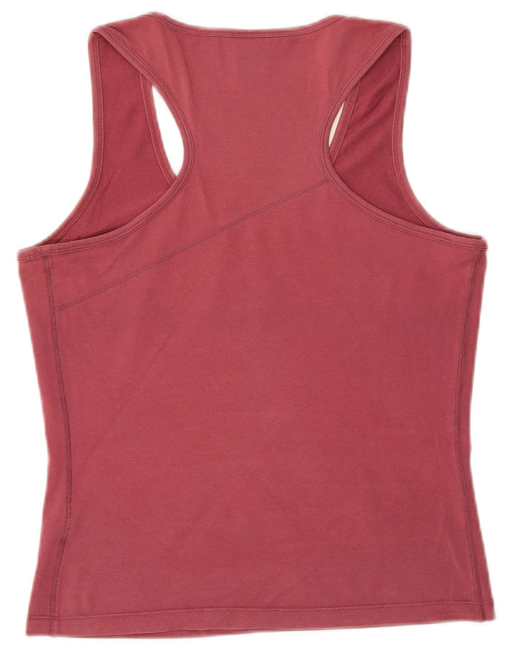 NIKE Womens Vest Top UK 14/16 Large Burgundy