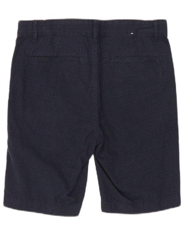 Benetton Chino-Shorts für Jungen, 7–8 Jahre, Größe M, W24, marineblau gepunktete Baumwolle