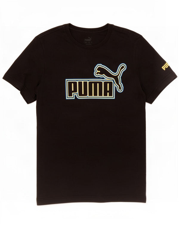 Puma Jungen Graphic T-Shirt Top 13-14 Jahre Schwarz