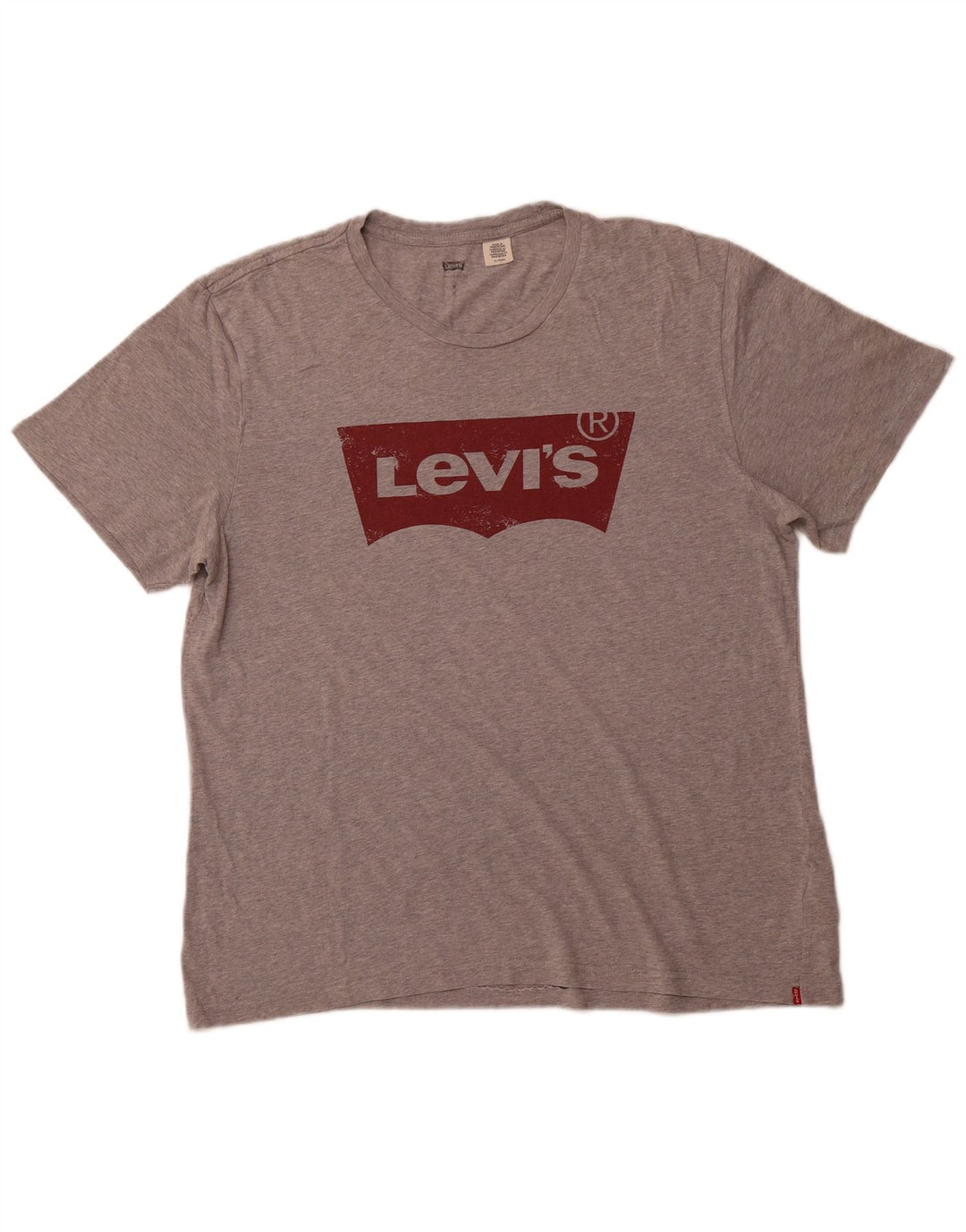 LEVI'S Mens Graphic T-Shirt Top XL Grey Cotton
