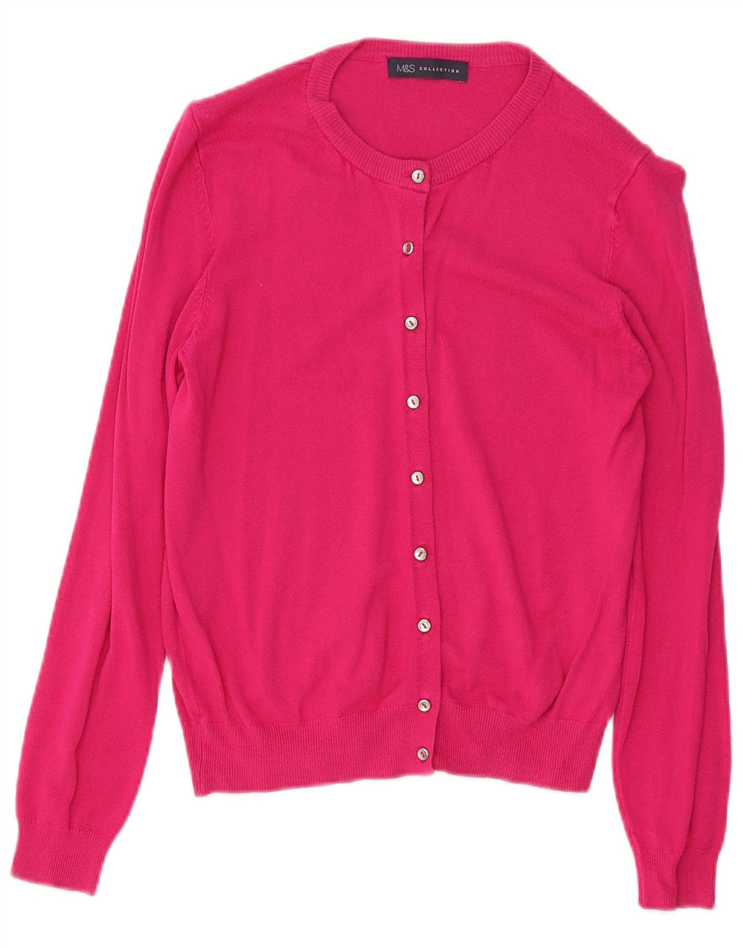 Marks & Spencer Damen-Cardigan-Pullover UK 12 Mittelrosa Viskose