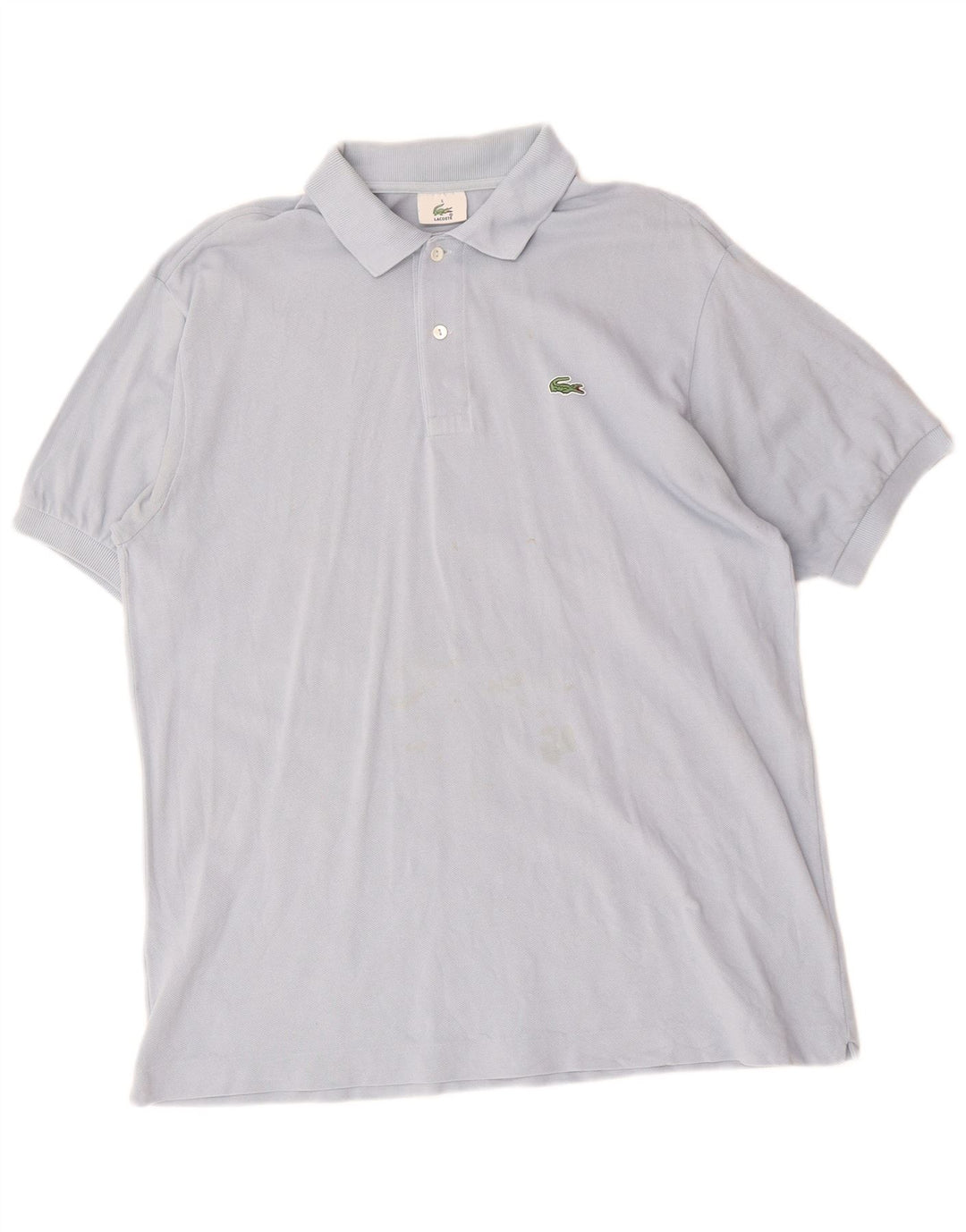 Lacoste Herren-Poloshirt, Größe 5, groß, blaue Baumwolle