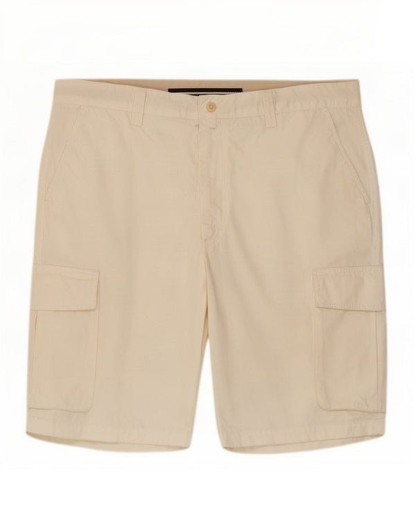 Harmont & Blaine Mens Cargo Shorts IT 54 2XL W34 White Cotton