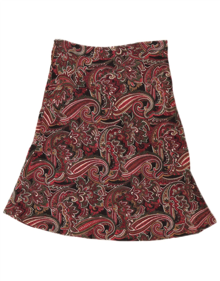 Vintage Damen A-Linie Rock W25 Kleines mehrfarbiges Paisley