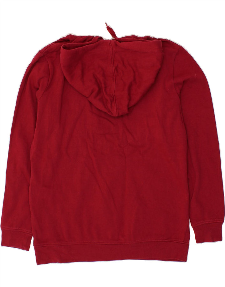 KAPPA Womens Graphic Hoodie Jumper UK 14 Medium Red Vintage Kappa and Second-Hand Kappa from Messina Hembry 