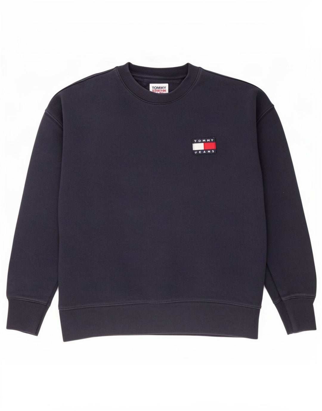 Tommy Hilfiger Herren-Sweatshirt-Pullover, mittelmarineblaue Baumwolle