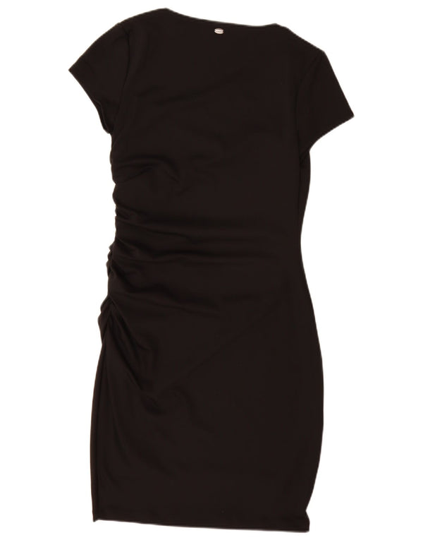 Guess Damen Figurbetontes Kleid UK 12 Medium Schwarz Polyamid