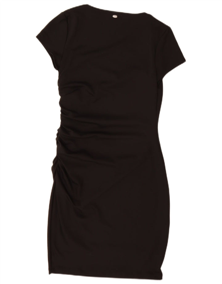 Guess Damen Figurbetontes Kleid UK 12 Medium Schwarz Polyamid