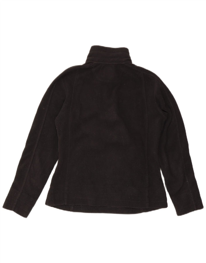 Think Pink Damen-Fleecepullover mit Reißverschluss am Hals, Gr. 10, Größe S, Schwarz, Polyester