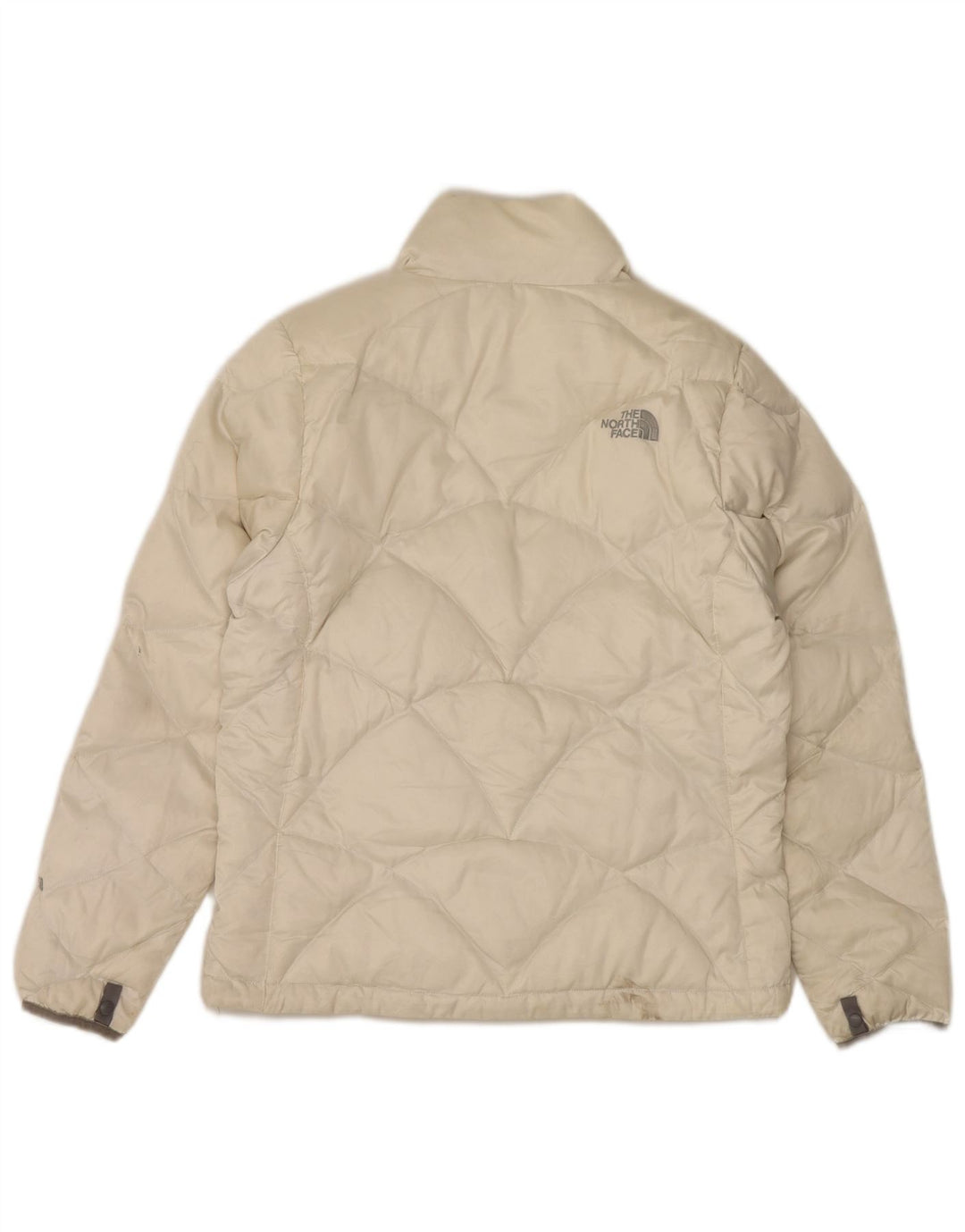 The North Face Damen Wattierte Jacke UK 16 Large Off White Nylon