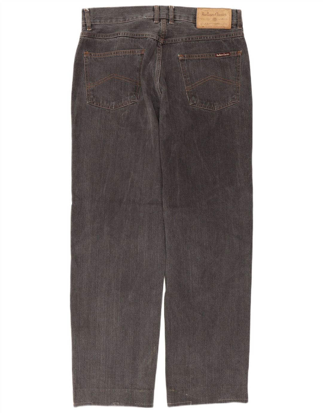 MARLBORO CLASSICS Herren Straight Jeans W33 L29 Graue Baumwolle